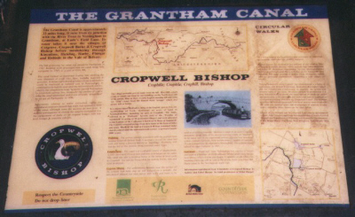 Grantham Canal information board