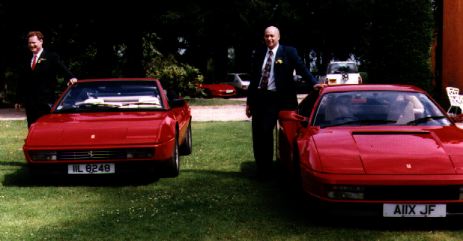 Steve and Tony with Ferraris