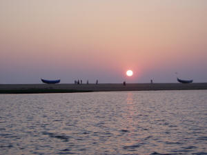 Sunset at Poovar Island